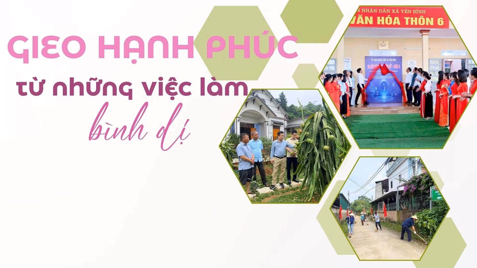 Gieo hạnh phúc từ những việc làm bình dị