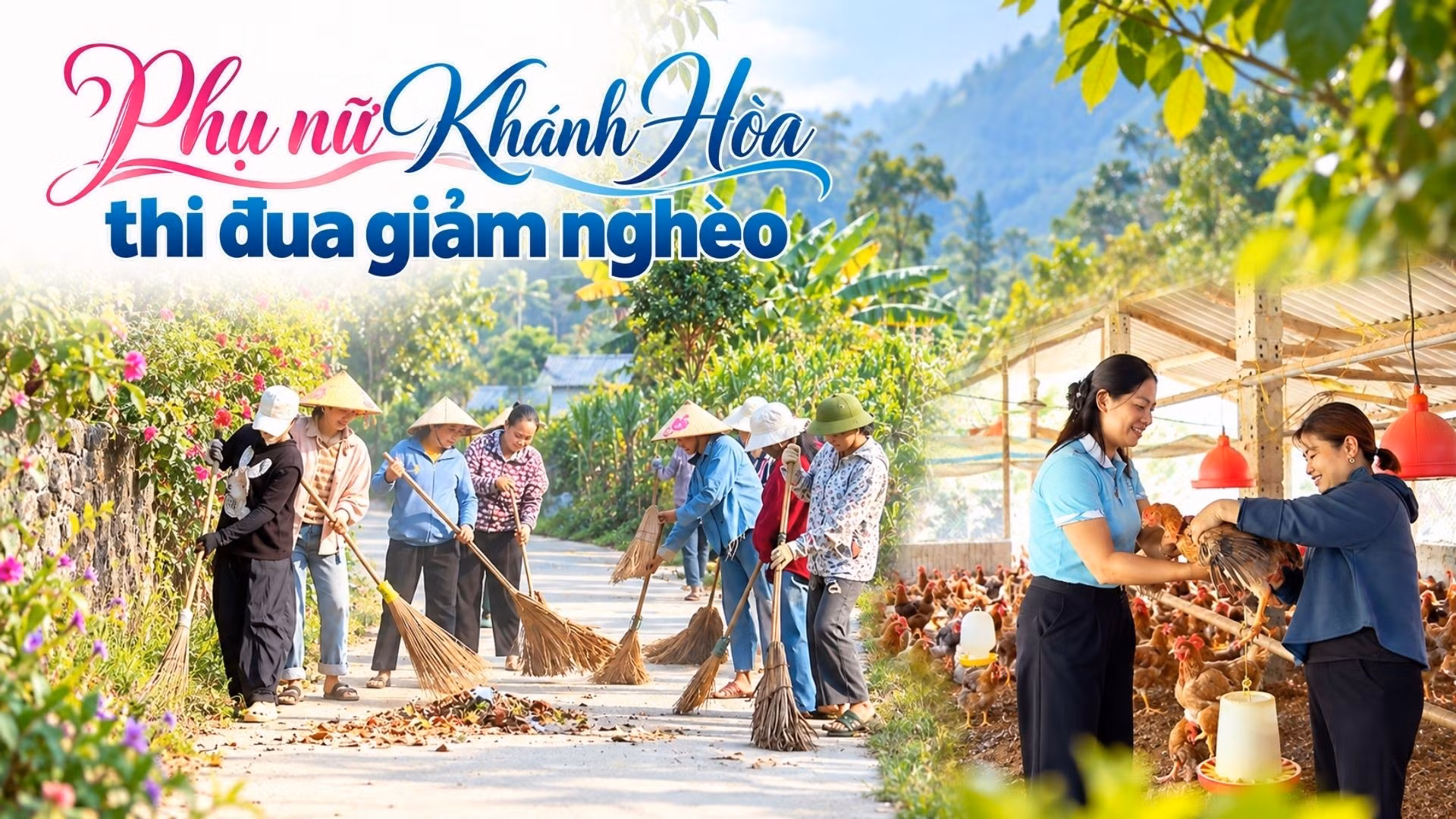 Phụ nữ xã Khánh Hòa thi đua giảm nghèo