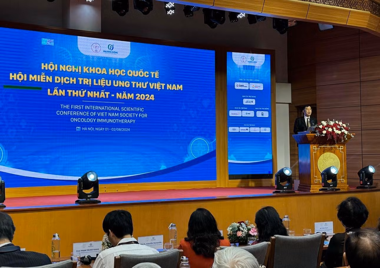 Hội nghị khoa học Quốc tế Hội miễn dịch trị liệu ung thư Việt Nam lần thứ nhất năm 2024.