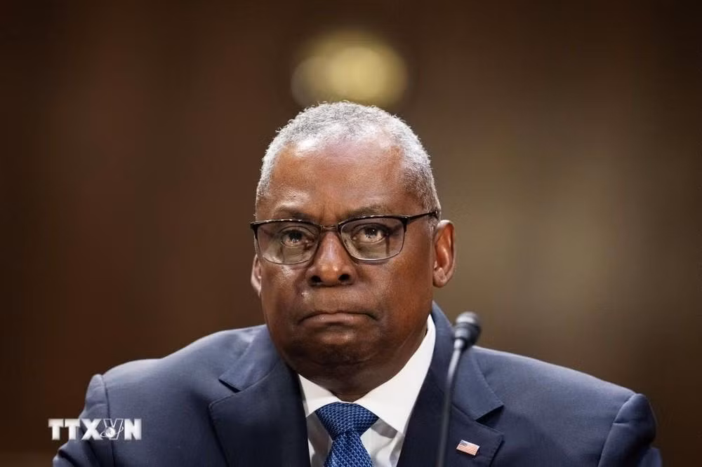 Bộ trưởng Quốc phòng Mỹ Lloyd Austin phát biểu tại Washington, D.C.