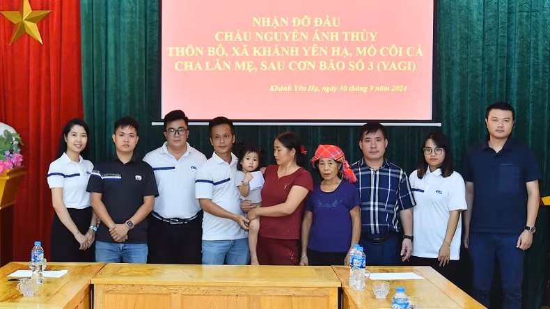 Doanh nghiệp và các nhà hảo tâm đồng lòng cam kết nuôi dạy cháu Nguyễn Ánh Thủy trưởng thành.