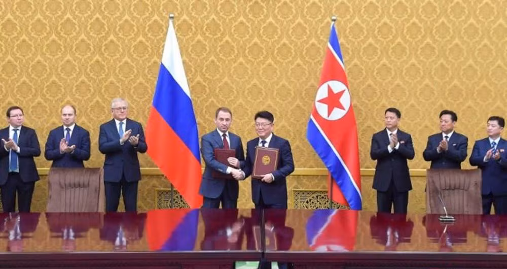 Quang cảnh lễ ký thỏa thuận.