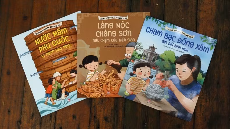 Mỗi cuốn sách mở ra một thế giới đa dạng sắc màu, âm thanh của làng nghề.
