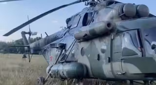 Một chiếc trực thăng Mi-8.