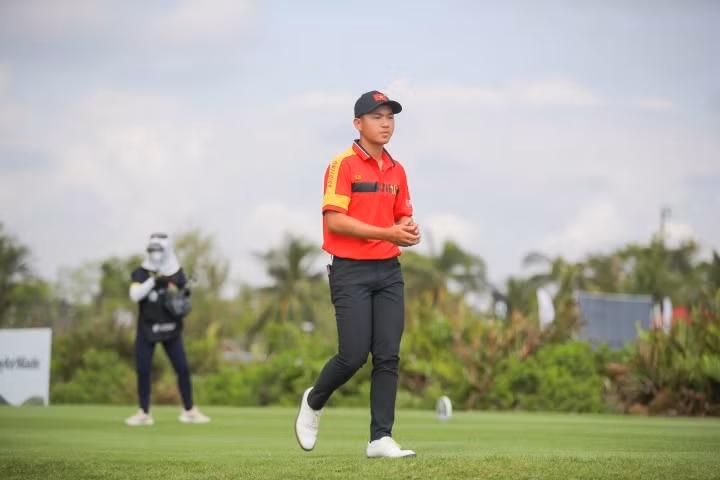 Nguyễn Anh Minh đã thể hiện phong độ chói sáng tại Nomura Cup 2024. Nguồn: Vietnam Golf Association