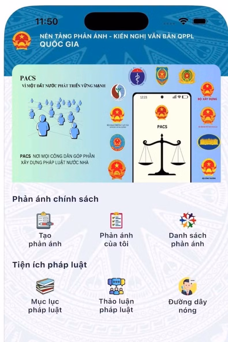 Hệ thống được tích hợp với Cơ sở dữ liệu quốc gia về dân cư (VNeID).