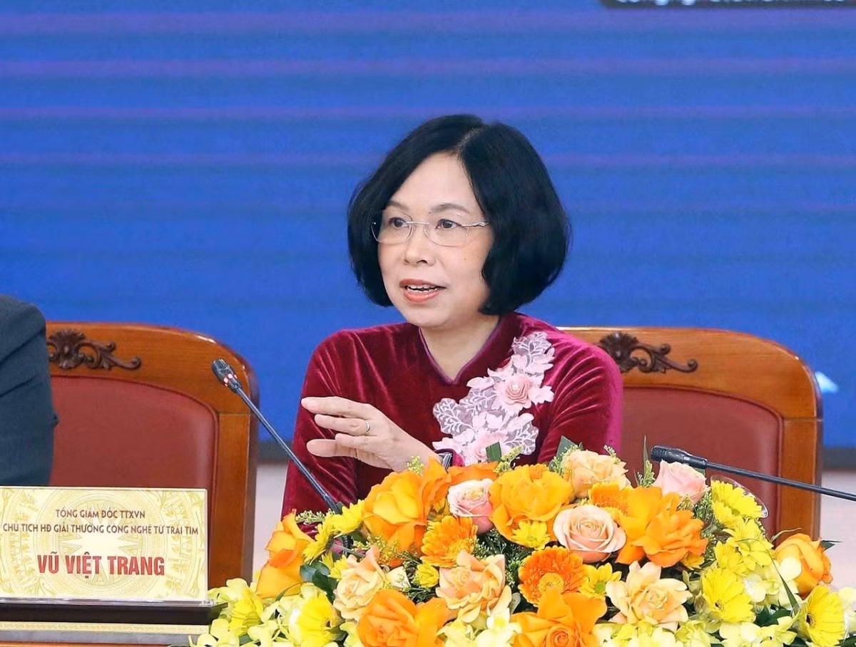 Tổng Giám đốc TTXVN Vũ Việt Trang, Chủ tịch Hội đồng Giải thưởng "Công nghệ từ trái tim".