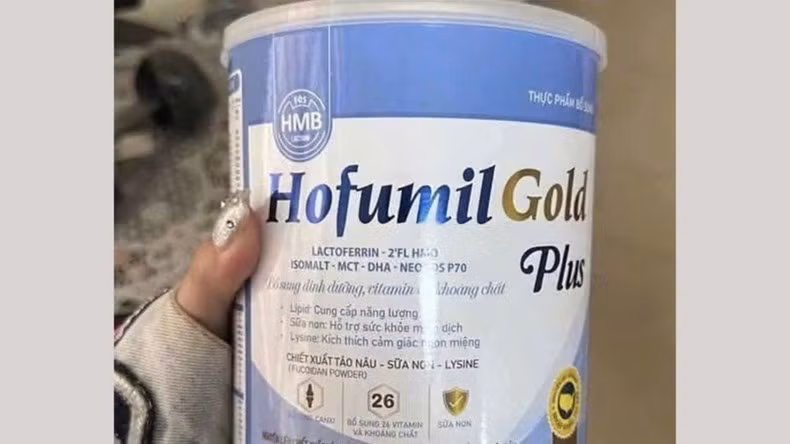 Sản phẩm sữa Hofumil Gold Plus được cung ứng trong Bệnh viện Trung ương Quân đội 108. (Ảnh minh hoạ)