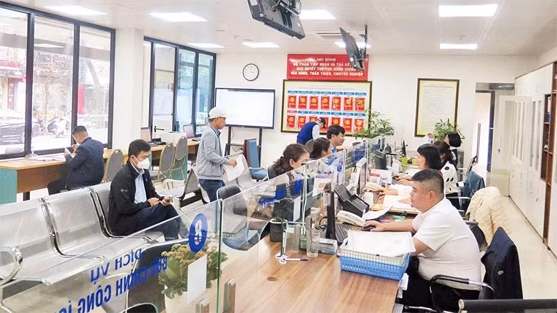 Bộ phận Một cửa của quận Đống Đa, Hà Nội.