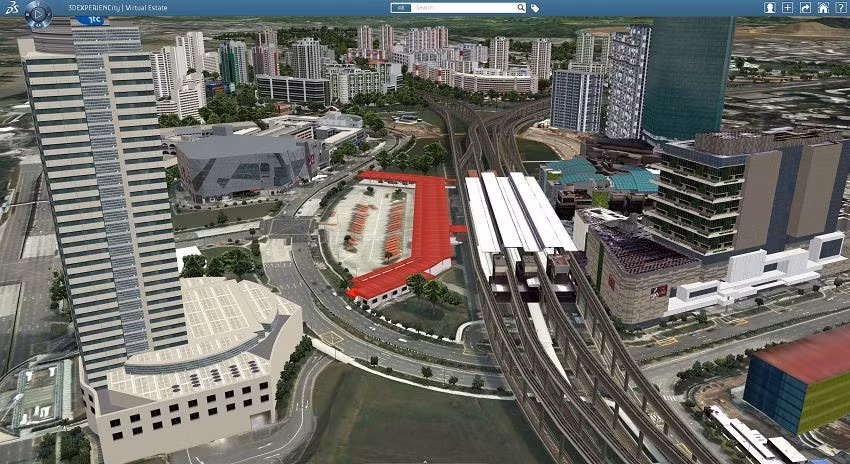 Mô hình Virtual Singapore triển khai từ năm 2014.