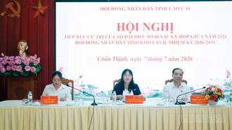 Tổ đại biểu số 8 - HĐND tỉnh tiếp xúc cử tri tại xã Chấn Thịnh