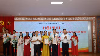 Chung kết Hội thi Báo cáo viên, Tuyên truyền viên giỏi phường Lào Cai năm 2026 
