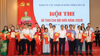 Đảng ủy Các cơ quan Đảng tỉnh tổ chức tổng kết, trao giải Hội thi Bí thư chi bộ giỏi năm 2026 
