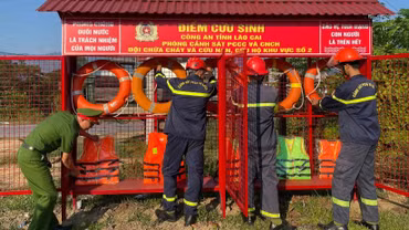 Lắp đặt 5 điểm cứu sinh phòng đuối nước tại các xã, phường