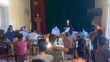 Xã Quy Mông thông tin công tác thu hồi đất thực hiện Dự án thủy lợi Ngòi Thủ