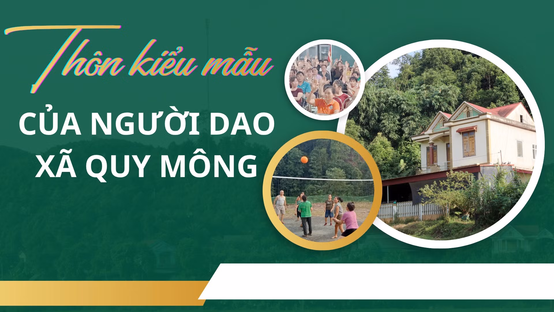 Thôn kiểu mẫu của người Dao xã Quy Mông