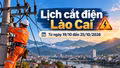 Lịch cắt điện Lào Cai từ ngày 19-25/10: Có nơi mất điện tới 14 giờ