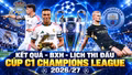 Kết quả, BXH, lịch thi đấu Champions League (Cúp C1) mới nhất