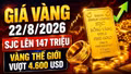 Giá vàng hôm nay 22/8: Vàng thế giới lập đỉnh hơn 3 tháng, trong nước tăng?