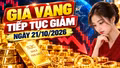 Giá vàng hôm nay 21/10: Vàng miếng, vàng nhẫn cùng giảm