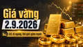 Giá vàng hôm nay 2/9/2026: Vàng thế giới lao dốc, trong nước đứng yên