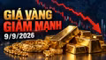 Giá vàng sáng 9/9 lao dốc, giá bán SJC còn 145,4 triệu đồng/lượng