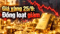 Giá vàng hôm nay 25/9: Vàng miếng và vàng nhẫn đồng loạt đi xuống