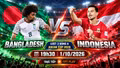 Indonesia vs Bangladesh 19h30 ngày 1/10: Link trực tiếp, nhận định dự đoán