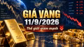 Giá vàng hôm nay 11/9: SJC đi ngang, vàng thế giới giảm mạnh trước CPI Mỹ