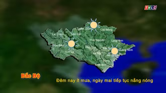 Dự báo thời tiết đêm 2 và ngày 3/9