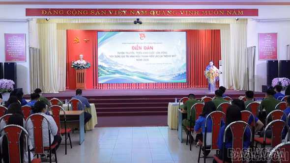 Diễn đàn tuyên truyền, triển khai cuộc vận động xây dựng hình mẫu thanh niên Lào Cai thời kỳ mới