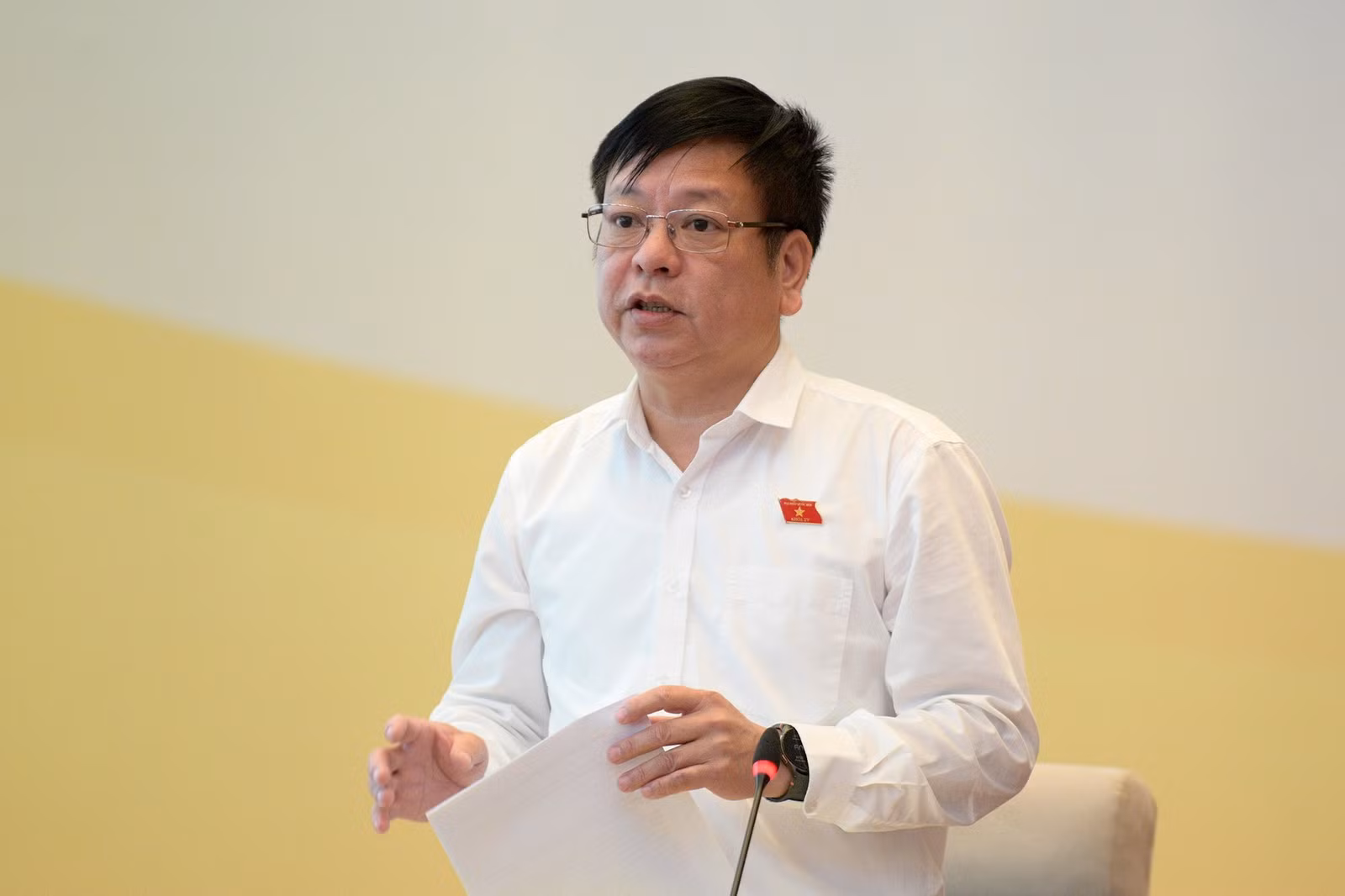 Phó Chủ nhiệm Ủy ban Pháp luật và Tư pháp Nguyễn Trường Giang chủ trì Phiên họp