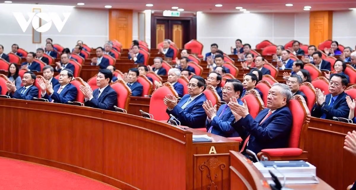 Các đại biểu dự Hội nghị lần thứ 11 Ban Chấp hành Trung ương Đảng khóa XIII.