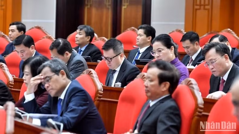 Các đại biểu tham dự phiên khai mạc Hội nghị. (Ảnh: ĐĂNG KHOA)