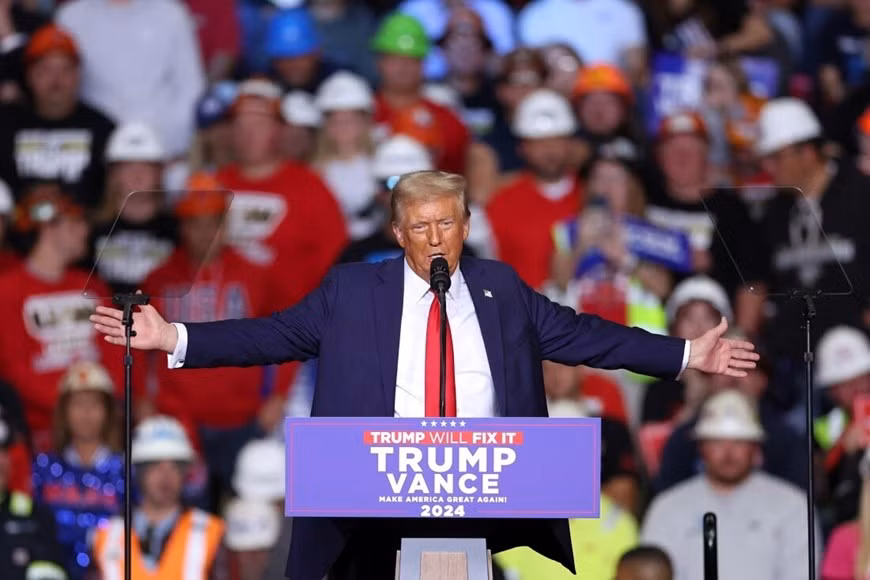 Ông Donald Trump giành chiến thắng áp đảo trong cuộc bầu cử Tổng thống Mỹ 2024. Ảnh: Getty Images
