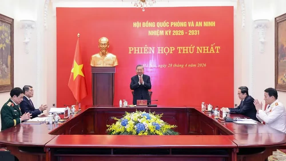Tổng Bí thư, Chủ tịch nước Tô Lâm chủ trì phiên họp thứ nhất Hội đồng Quốc phòng và An ninh nhiệm kỳ 2026-2031.