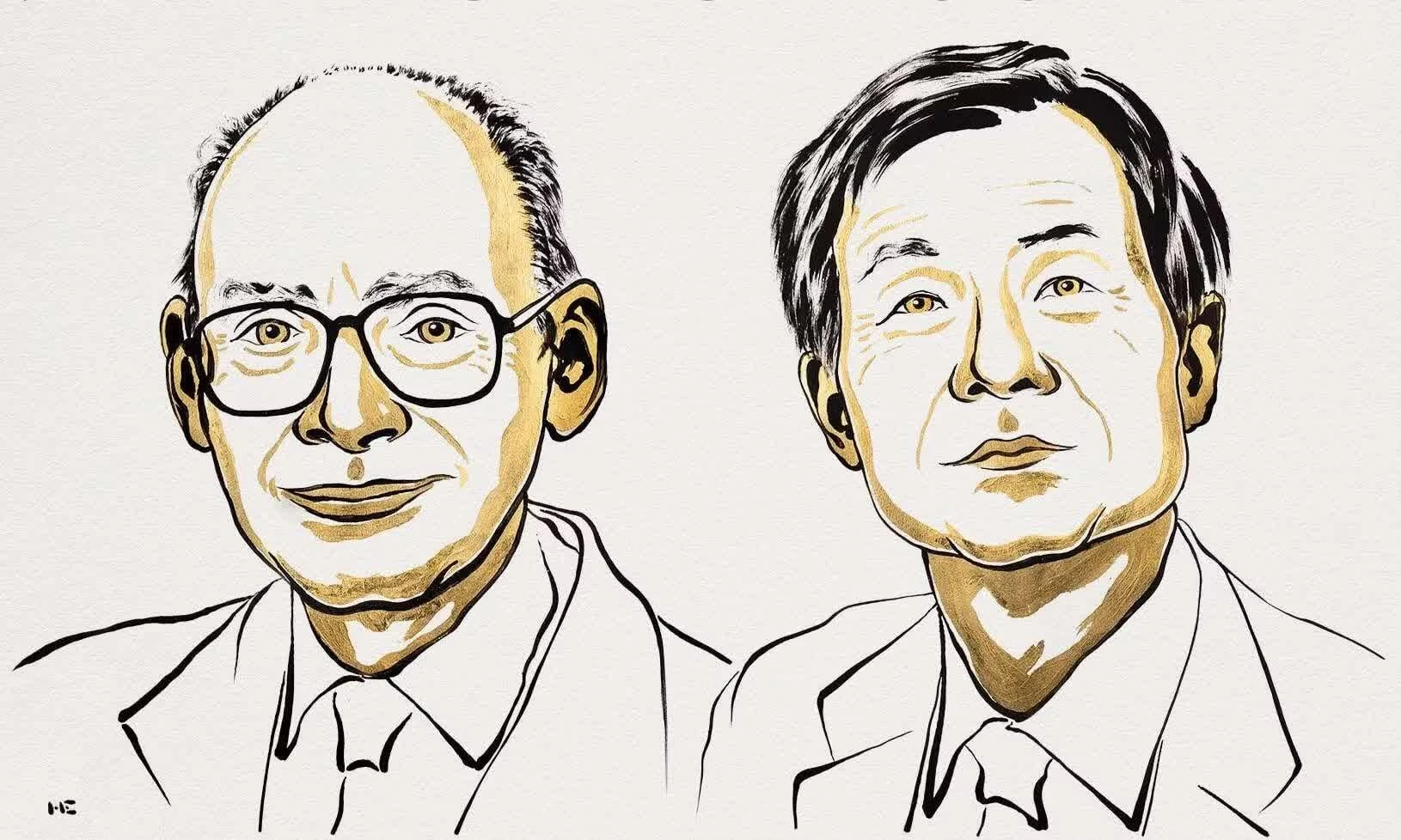 Hai nhà khoa học Henri B. Kagan và Kenso Soai được trao Nobel Hóa học. Ảnh: NobelPrize