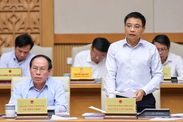Phó Thủ tướng Nguyễn Văn Thắng phát biểu - Ảnh: chinhphu.vn/Nhật Bắc