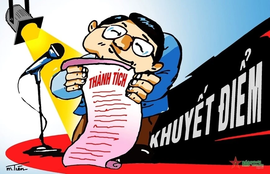 Bệnh sính thành tích. Ảnh minh họa: qdnd.vn