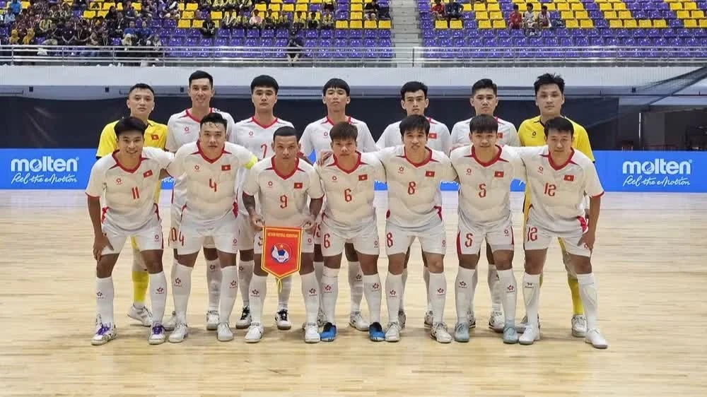 Các cầu thủ của đội tuyển futsal Việt Nam. (Ảnh: VFF)