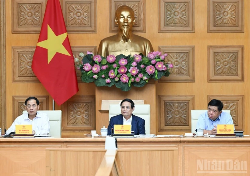 Thủ tướng Chính phủ Phạm Minh Chính chủ trì cuộc họp.