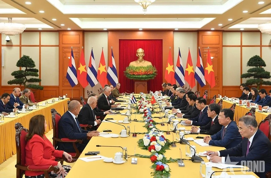 Quang cảnh hội đàm.