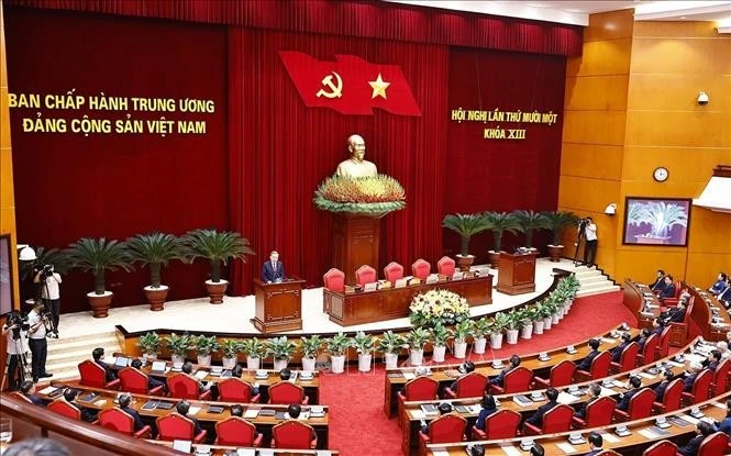 Tổng Bí thư Tô Lâm phát biểu bế mạc Hội nghị lần thứ 11 Ban Chấp hành Trung ương Đảng khóa XIII.