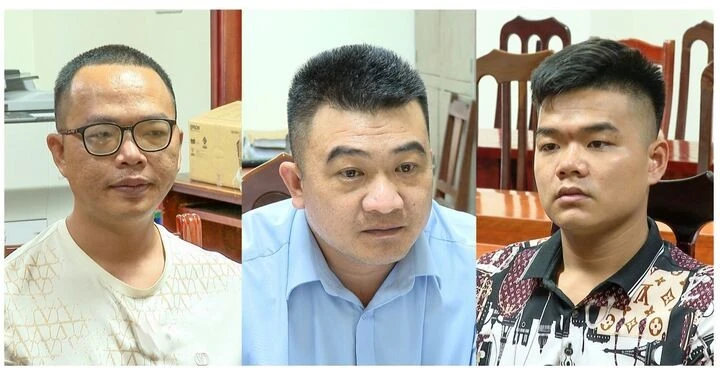 Các đối tượng Lê Thế Hải, Lê Thế Bẩy và Khuất Tiến Minh