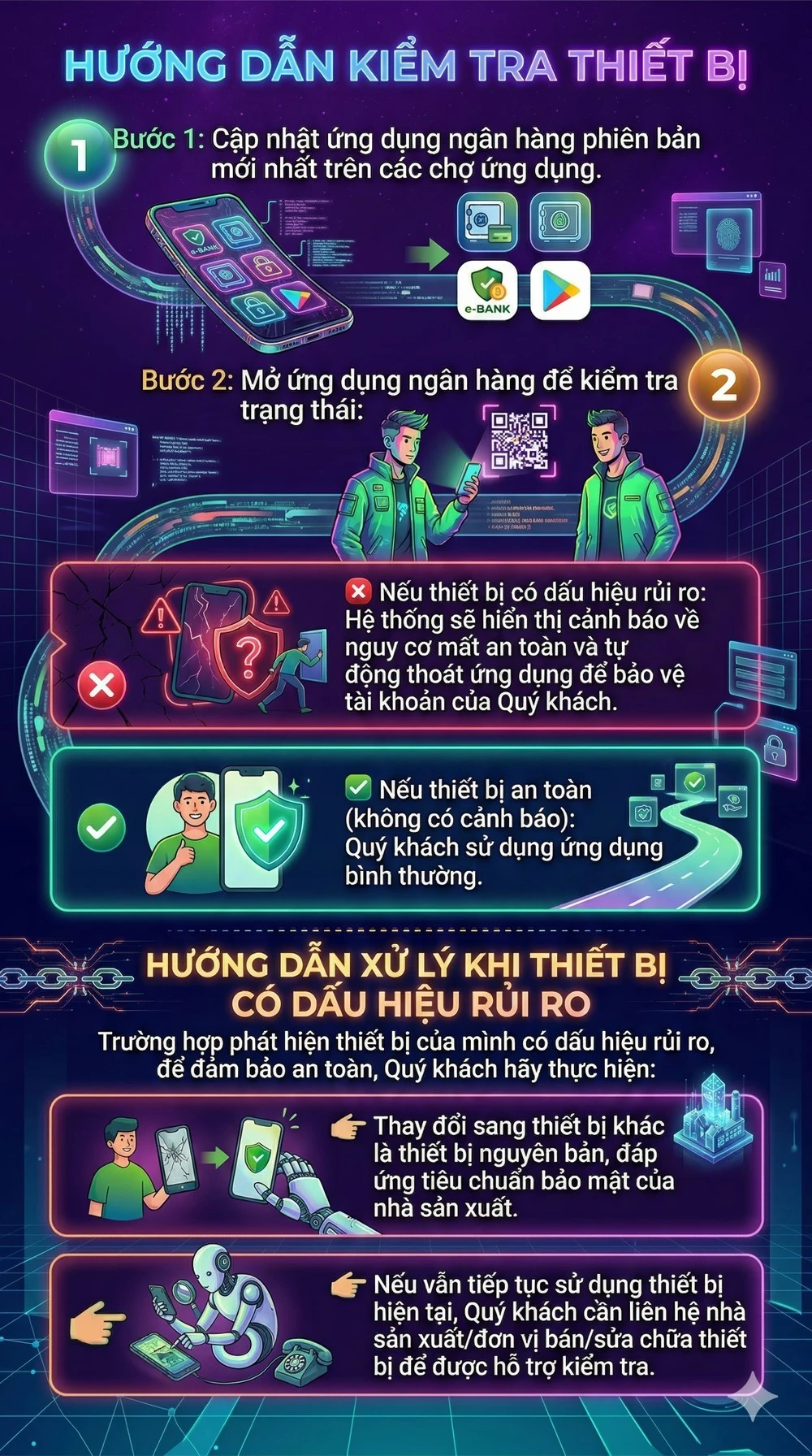 Kiểm tra điện thoại của bạn có bị chặn ứng dụng ngân hàng hay không.