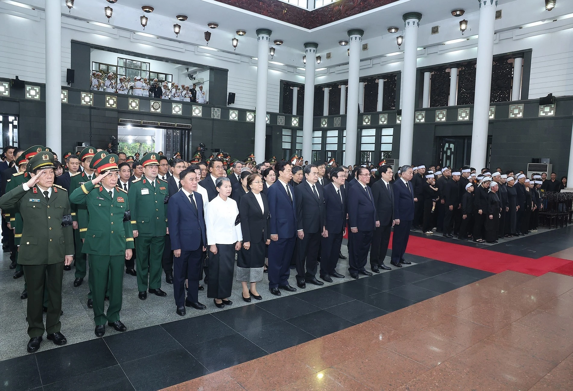 Tổng Bí thư Tô Lâm cùng các đồng chí lãnh đạo, nguyên lãnh đạo Đảng, Nhà nước dự Lễ truy điệu nguyên Chủ tịch nước Trần Đức Lương.