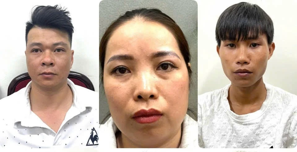 Các đối tượng (từ trái qua phải): Trần Ngọc Ba; Phùng Thị Thảo; Lê Thanh Thành.