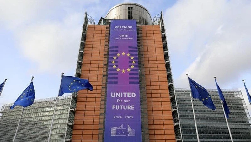 Tòa nhà trụ sở của Ủy ban châu Âu, tại Brussels, Bỉ.
