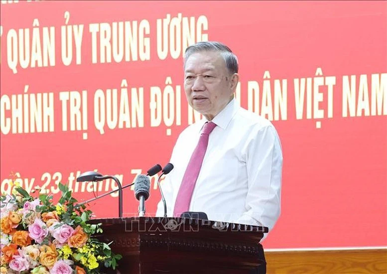 Tổng Bí thư Tô Lâm phát biểu chỉ đạo.