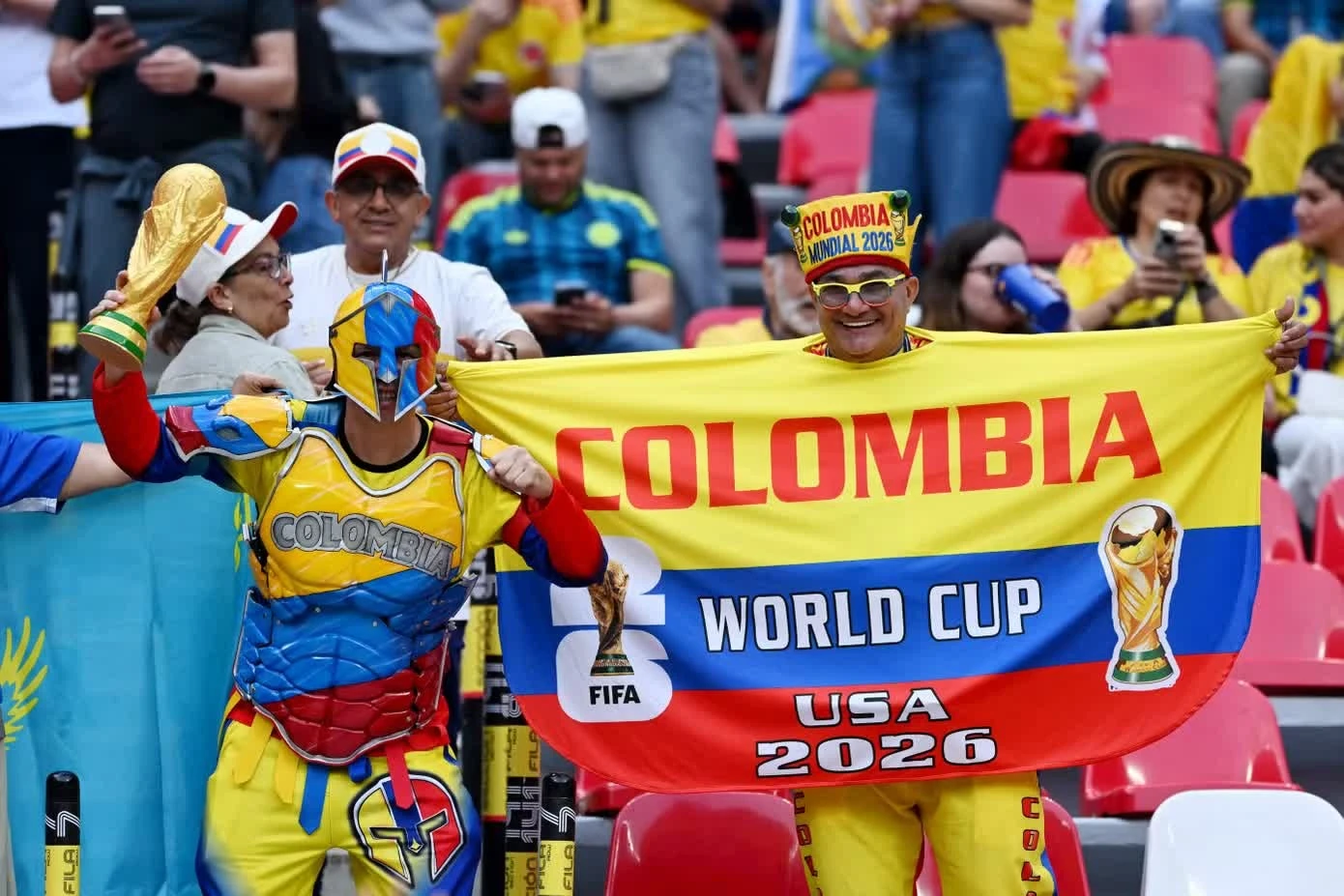 Các CĐV Colombia.